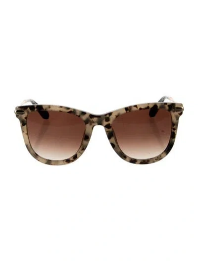 Pre-owned Krewe Simone Wayfarer Sunglasses In Neutrals