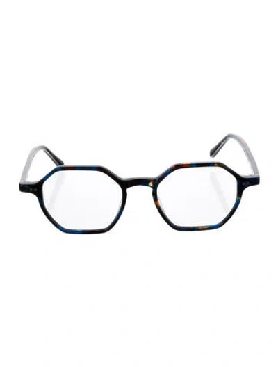 Pre-owned Krewe Square Eyeglasses In Blue