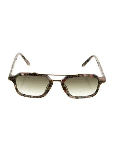 Pre-owned Krewe Square Gradient Sunglasses In Black