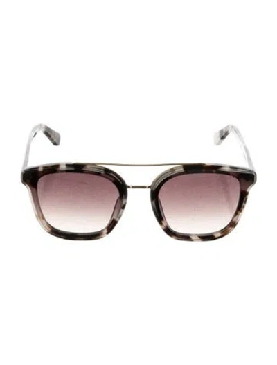 Pre-owned Krewe Square Gradient Sunglasses In Brown
