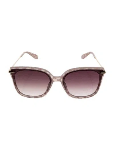 Pre-owned Krewe Square Gradient Sunglasses In Brown