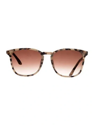 Pre-owned Krewe Square Gradient Sunglasses In Grey