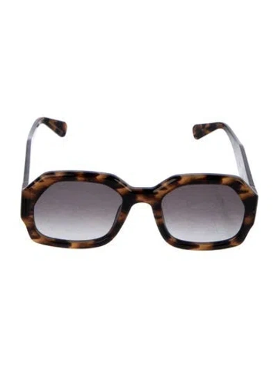 Pre-owned Krewe Square Gradient Sunglasses In Multi