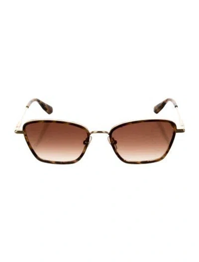 Pre-owned Krewe Square Gradient Sunglasses In Neutral