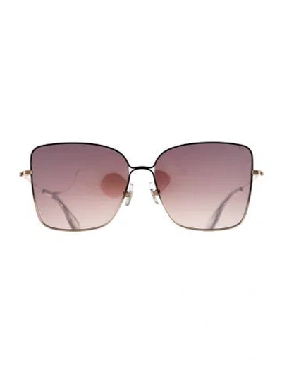 Pre-owned Krewe Square Gradient Sunglasses W/ Tags In Gold