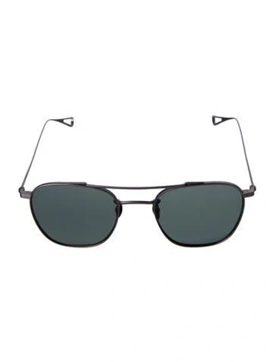 Pre-owned Krewe Square Mirrored Sunglasses