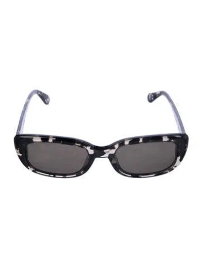 Pre-owned Krewe Square Tinted Sunglasses In Black