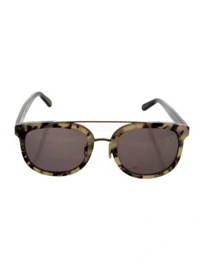 Pre-owned Krewe Square Tinted Sunglasses In Neutrals