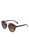 Krewe Stl Ii Round Sunglasses, 48mm In Gold