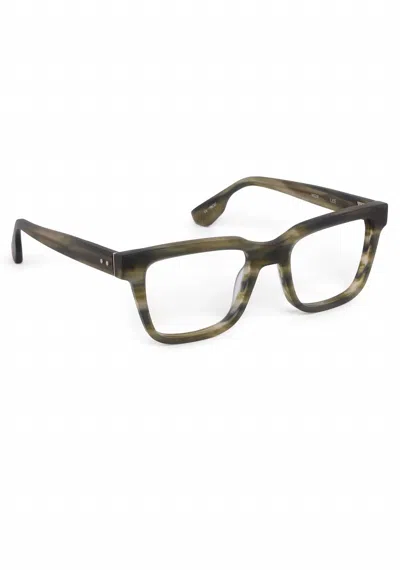 Krewe Unisex Lee Eyeglasses In Matte Palm In Brown