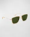 KREWE VAIL POLARIZED TITANIUM AVIATOR SUNGLASSES