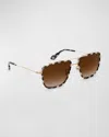 KREWE VAIL TITANIUM AVIATOR SUNGLASSES