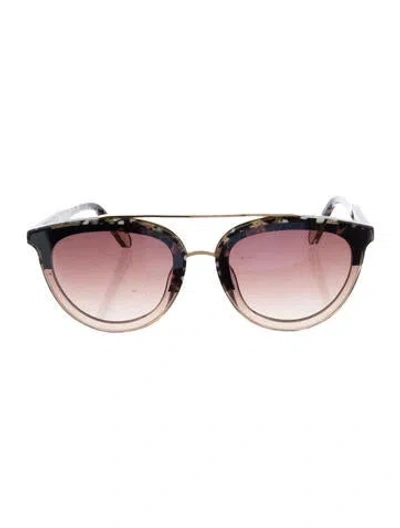 Pre-owned Krewe Wayfarer Gradient Sunglasses In Black