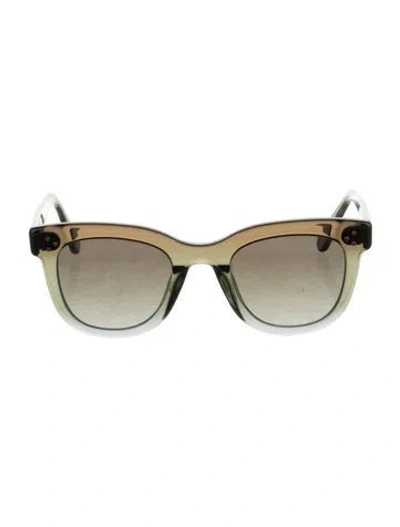 Pre-owned Krewe Wayfarer Gradient Sunglasses In Black