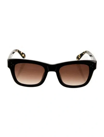 Pre-owned Krewe Wayfarer Gradient Sunglasses In Black