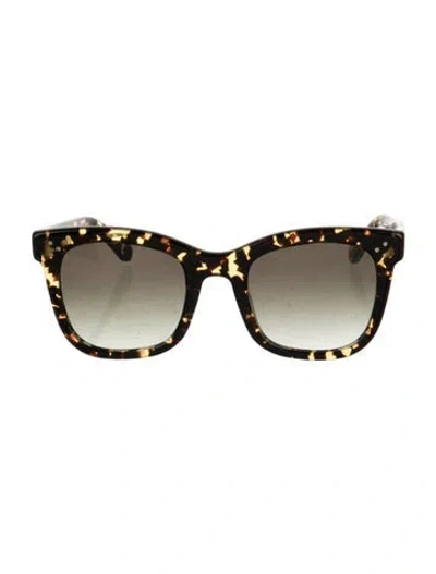 Pre-owned Krewe Wayfarer Gradient Sunglasses In Black