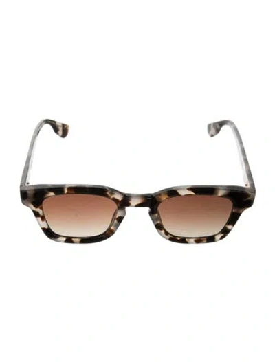 Pre-owned Krewe Wayfarer Gradient Sunglasses In Brown