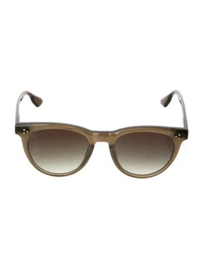 Pre-owned Krewe Wayfarer Gradient Sunglasses In Green