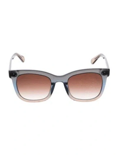 Pre-owned Krewe Wayfarer Gradient Sunglasses In Grey