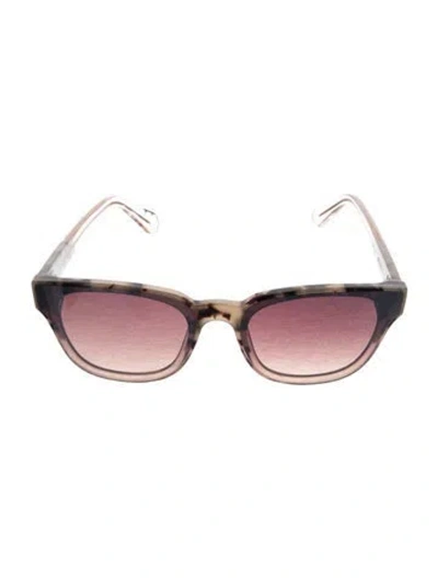 Pre-owned Krewe Wayfarer Gradient Sunglasses In Neutral