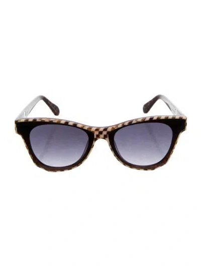 Pre-owned Krewe Wayfarer Gradient Sunglasses In Neutrals