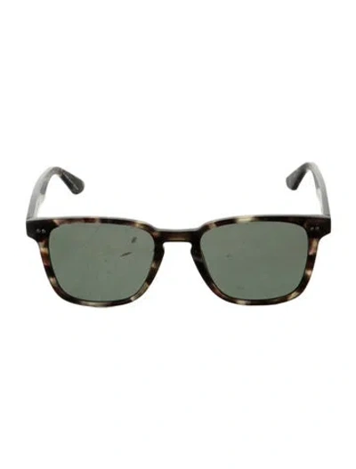 Pre-owned Krewe Wayfarer Mirrored Sunglasses In Brown