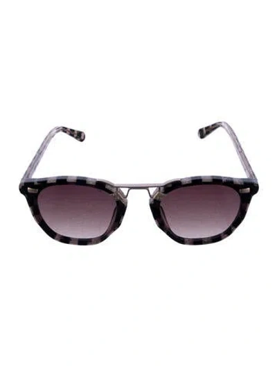 Pre-owned Krewe Wayfarer Mirrored Sunglasses In Multi