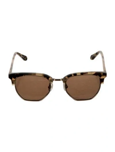 Pre-owned Krewe Wayfarer Mirrored Sunglasses In Multi