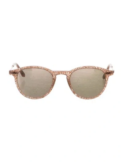 Pre-owned Krewe Wayfarer Mirrored Sunglasses In Neutral
