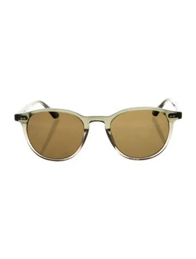 Pre-owned Krewe Wayfarer Tinted Sunglasses In Green
