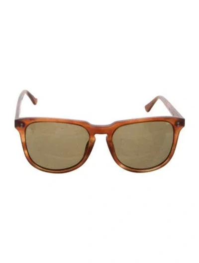 Pre-owned Krewe Wayfarer Tinted Sunglasses In Neutrals