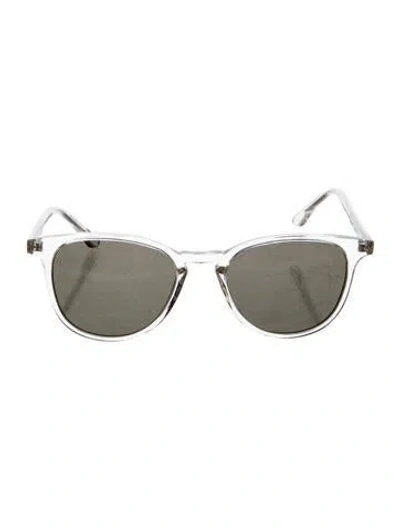 Pre-owned Krewe Wayfarer Tinted Sunglasses In Transparent