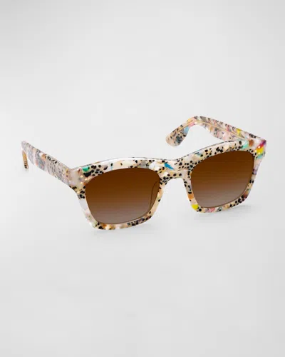 Krewe Williams Acetate Square Sunglasses