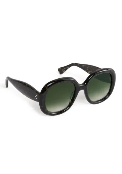 Krewe Women's Chloe Sunglasses In Tortuga Noir In Metallic