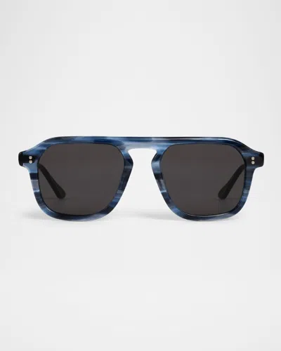 Krewe Zander Acetate Square Sunglasses