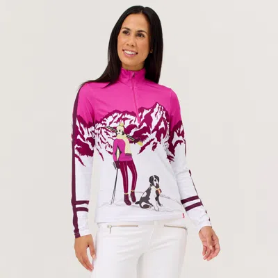 Krimson Klover Bernie Base Layer Top In Pink