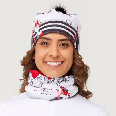Krimson Klover Illustrated Beanie In Apres Anyone Red In Multi
