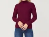 Krimson Klover Lydia Mockneck Sweater In Bordeaux In Blue