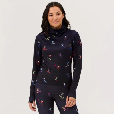 Krimson Klover Multi Skiers Turtleneck In Blue