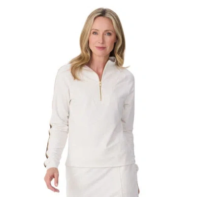 Krimson Klover Newport Half Zip Pullover In White