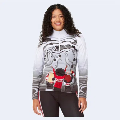 Krimson Klover St Anton Baselayer Top In Grey In Multi