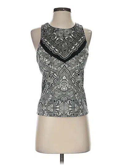 Pre-owned Krimson Klover Tank Top Silver Halter Neckline Tops