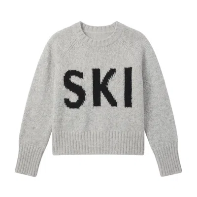 Krimson Klover Women's Ski Crew Neck - Silver In Gray