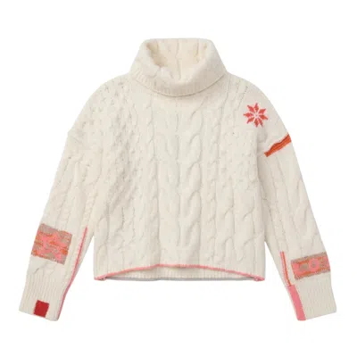 Krimson Klover Women's White Freebird Turtleneck In Neutral
