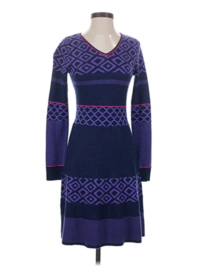 Pre-owned Krimson Klover Wool Dress In Purple