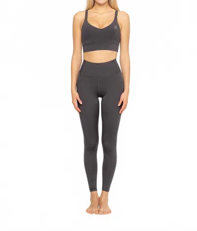 Krina Softly Crossback Bra In Black In Gray