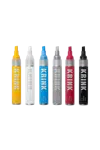 Krink K-75 Paint Marker Box Set: Black, White, Silver, Red, Yellow, Sky Blue