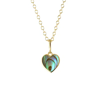 Kris Nations Women's Abalone Heart Charm Necklace In Multi
