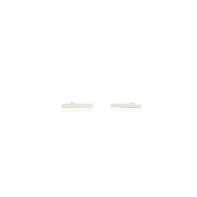 Kris Nations Women's Bar Dash Stud Earrings - Sterling Silver