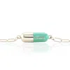 Kris Nations Women's Blue / Green / Silver Chill Pill Enamel Bracelet Sterling Silver & Turquoise Enamel In Multi